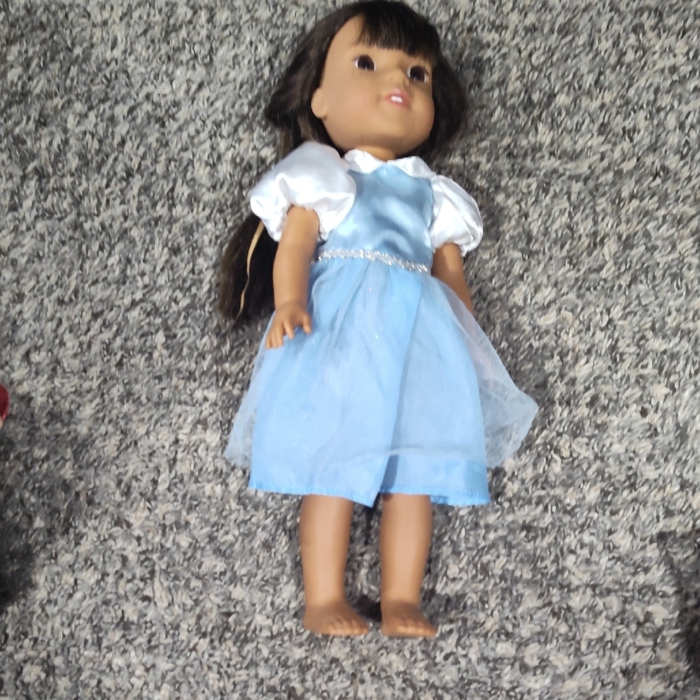 Blue Dress Kids Toy Doll